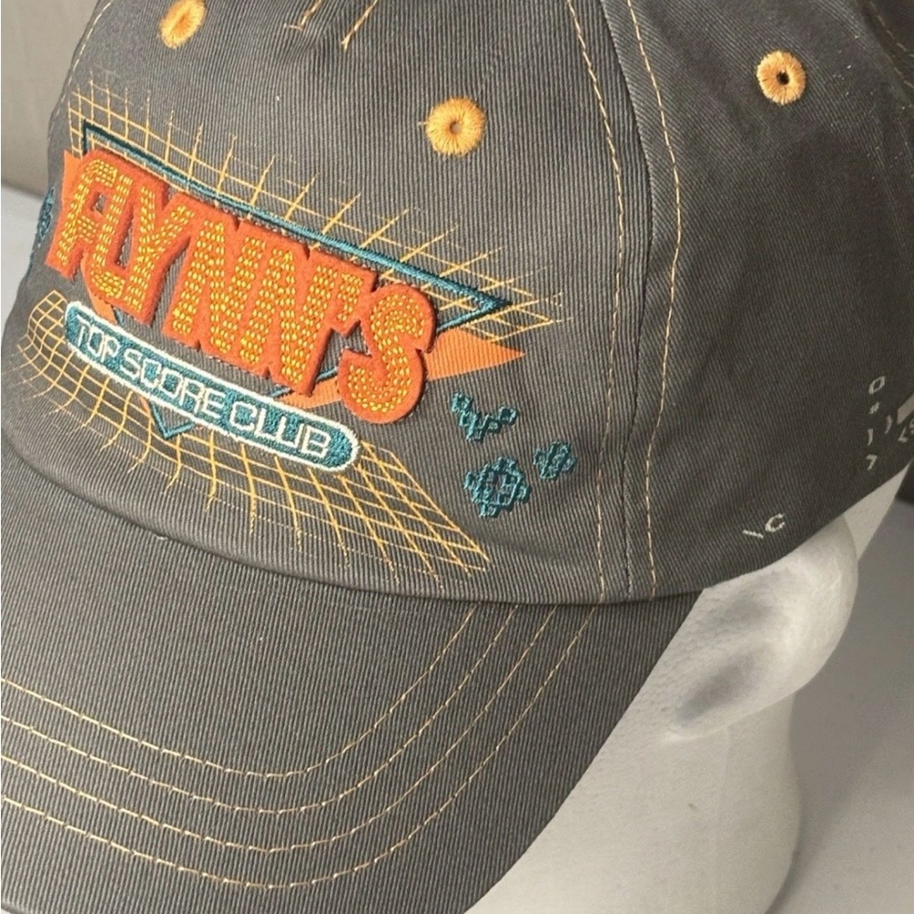 Tron Hat Disney Park Exclusive Flynns Top Score Club Hook And Loop Embroidered - Picture 2 of 7